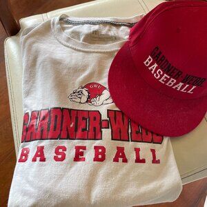 Gardner Webb University Baseball Hat & Long Sleeve Logo T Combo